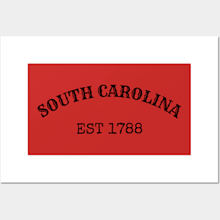 South Carolina Est 1788 Posters and Art